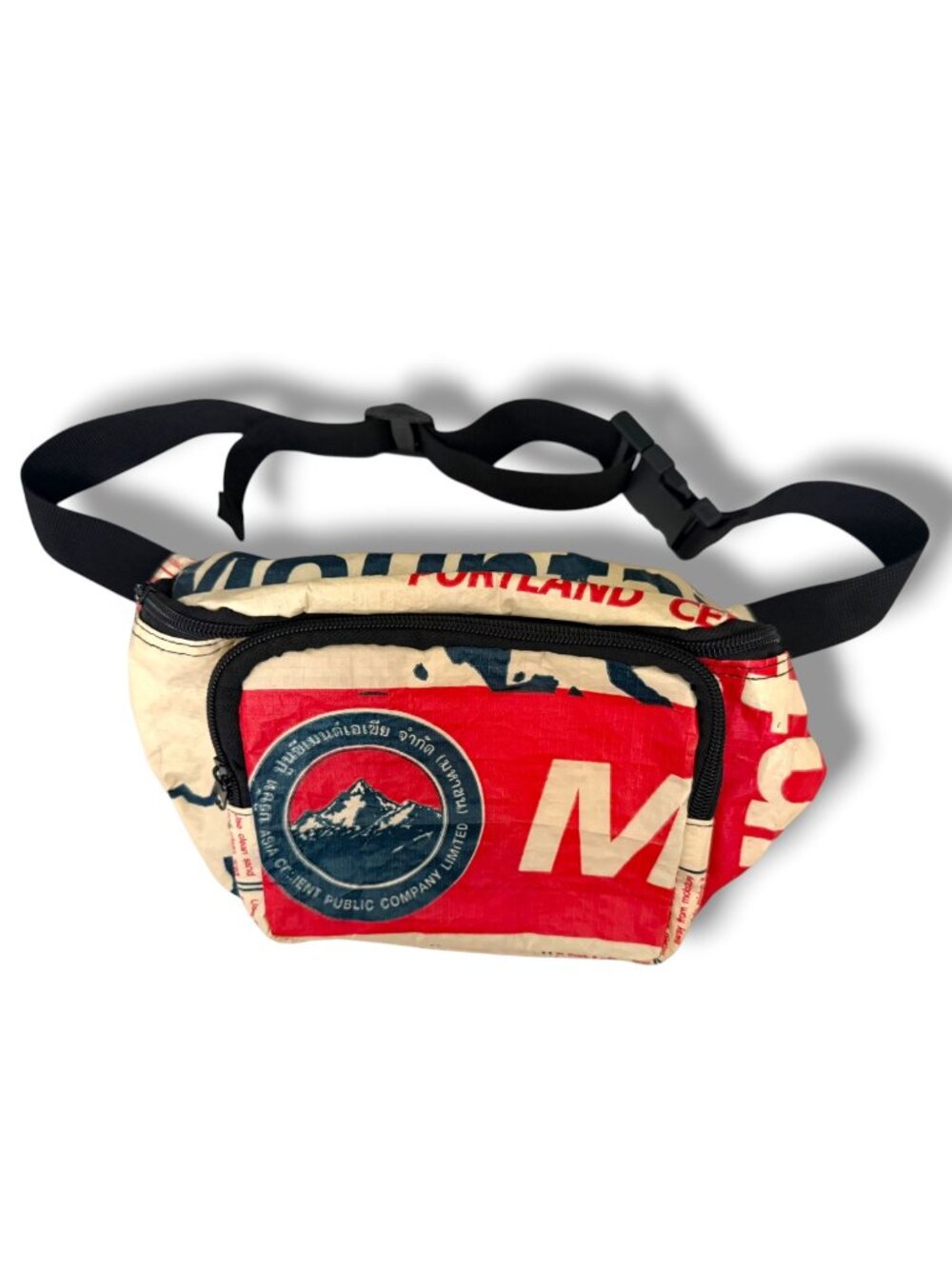 Upcycled Fanny Pack / Waist Pack  Upcycled Thai Cement bag ~ THAI STREETWEAR
